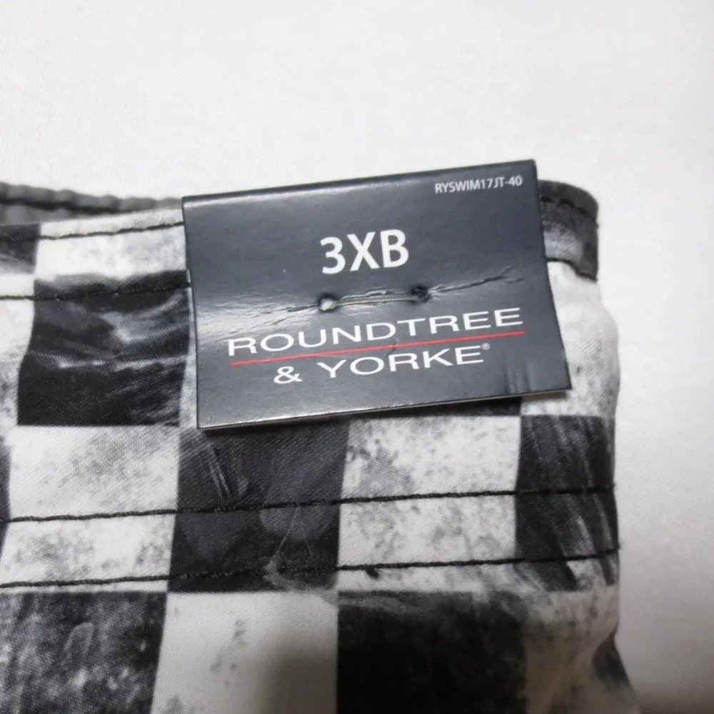 NWT ROUNDTREE & YORKE mens SWIM trunks BATHING SUIT big tall SIZE 3XB